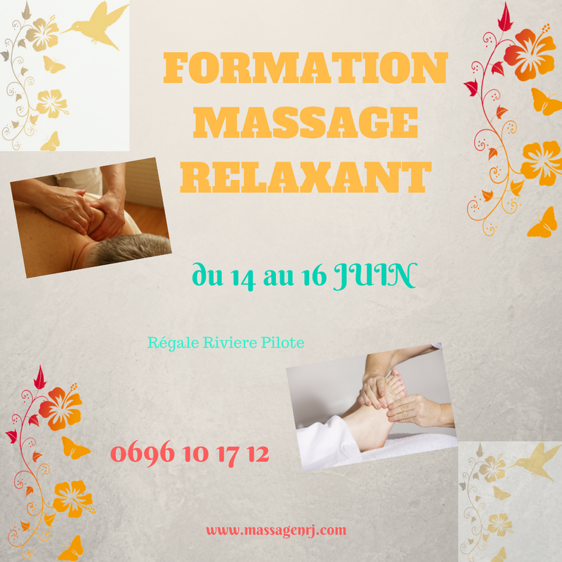 formation massage relaxant, chinois, ayurvedique en Martinique